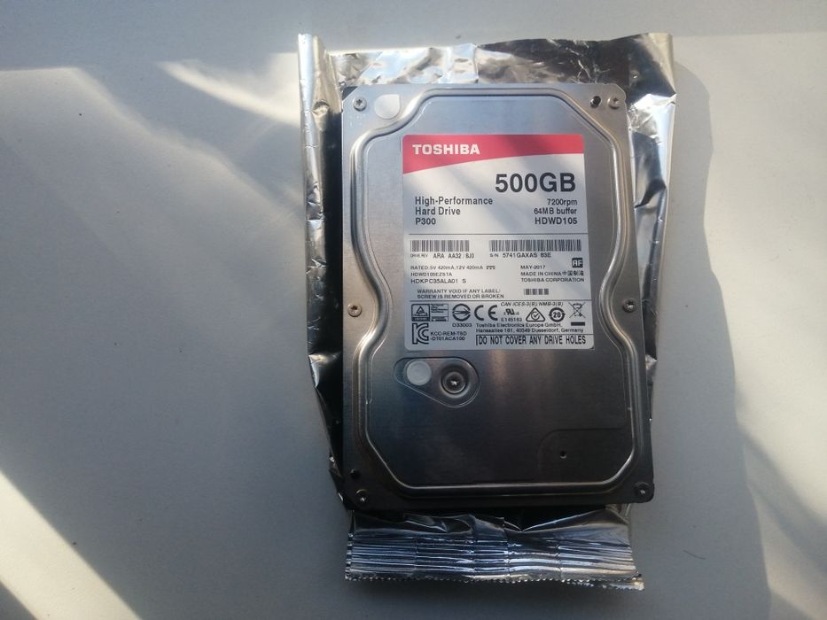 Toshiba 500Gb Sata III /6 Gb/s.