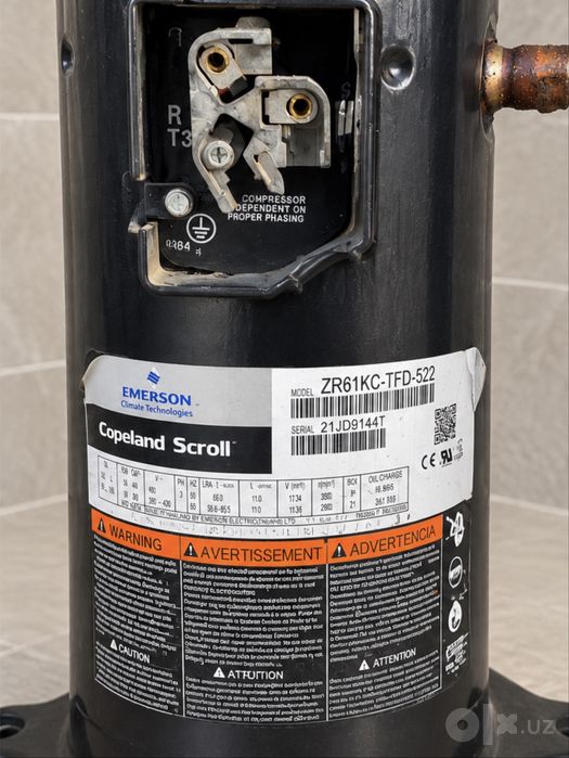 Спиральный компрессор Copeland Scroll ZR61KCE-TFD-522