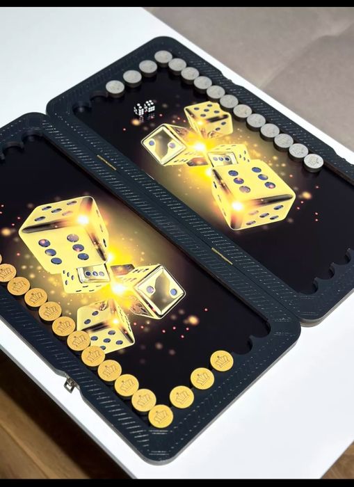 Нарды стекло + дерево