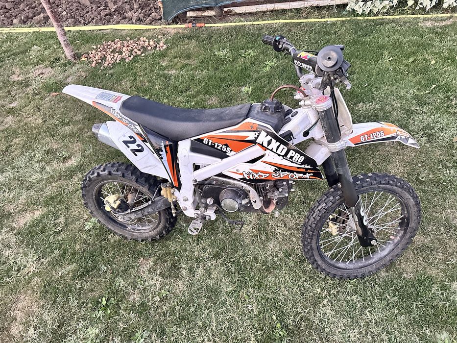 Pret fixx! Pitbike / Dirtbike KXD Pro GT-125S (125cc) – Cauciucuri Noi / Stare Bună
