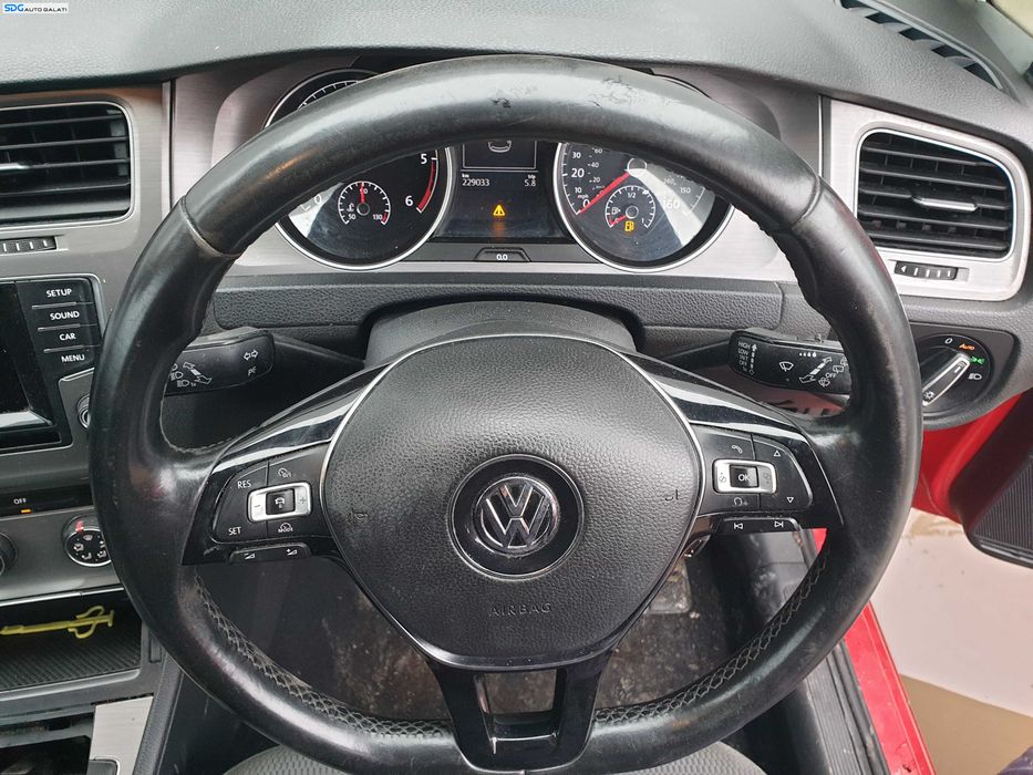Volan Piele 3 Spite cu Comenzi FARA Airbag Volkswagen Golf 7 2013 - 2020 [Q0437]