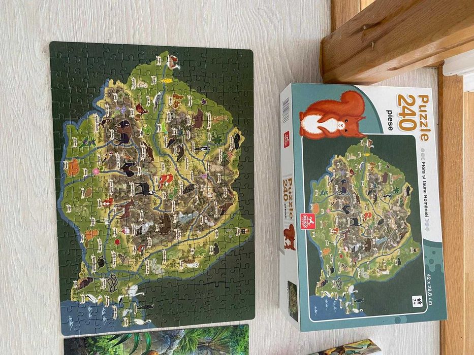 11 puzzle-uri -potrivite de la 4 la 8 ani