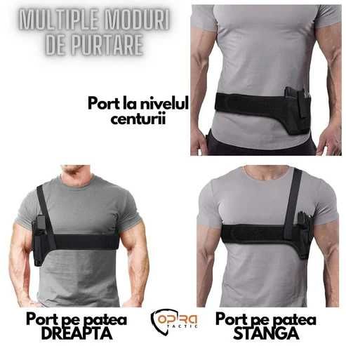 Toc Pistol Ascuns De Umar Cu Bandă Abdominală,Ambidextru Din Neopren