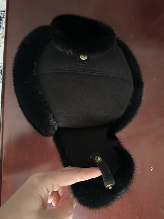 Шапка норковая ушанка