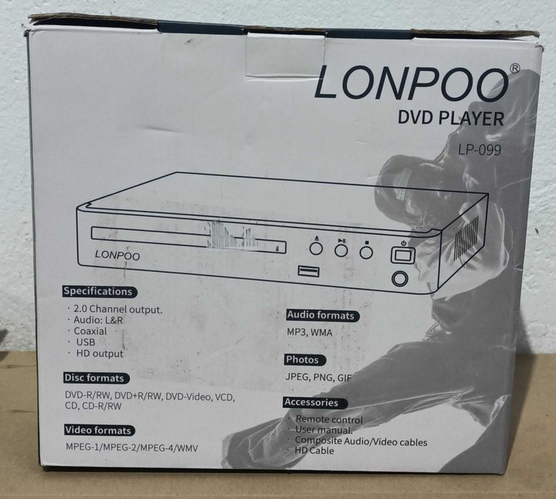 DVD Player Nou Lonpoo Model LP-099 Cu Telecomandă