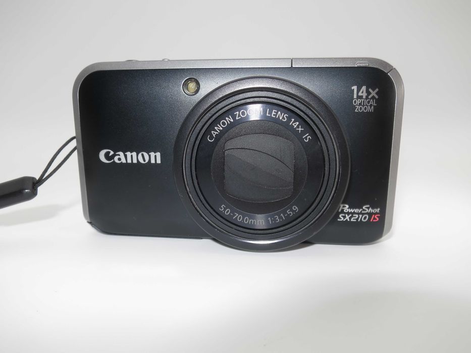 Canon PowerShot SX210 ултра компактен цифров фотоапарат с 14х оптичен зум, дигитална камера плен комплект като НОВА