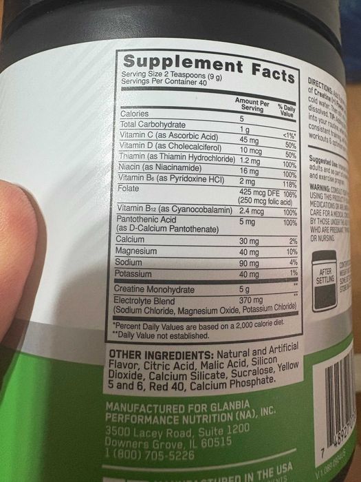 Creatine Plus креатин моногидрат от Optimum Nutrition