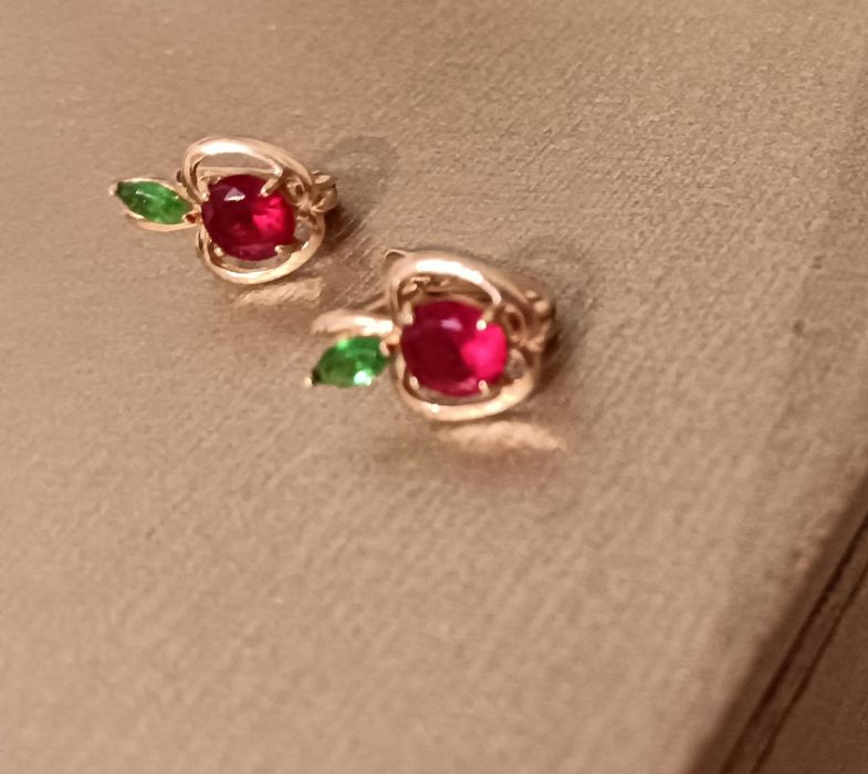 Серьги золотые детские для девочек