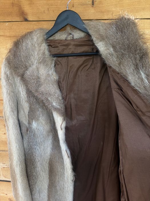 Haina din BLANA NATURALA de NUTRIE vintage