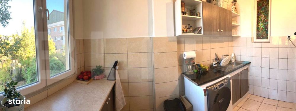 Apartament spatios, cu 3 camere, 62 mp, zona Garii