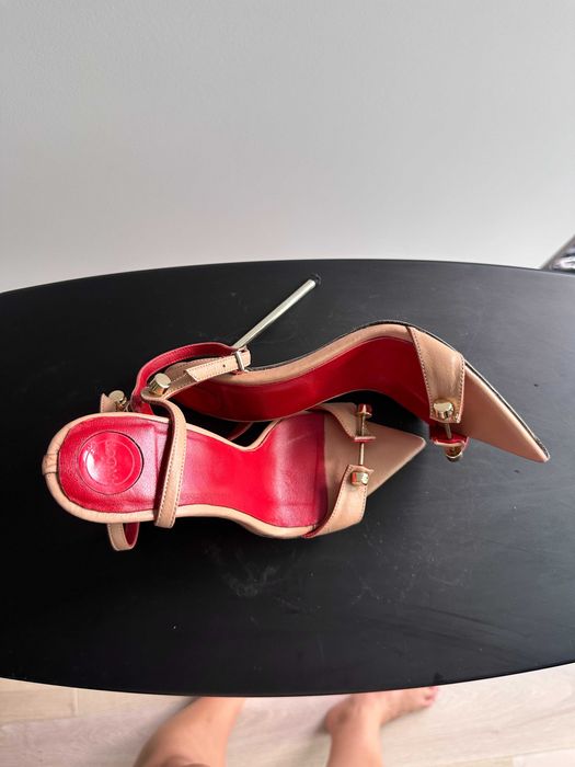 Sandale Hardot 35 elegante din piele naturala bej