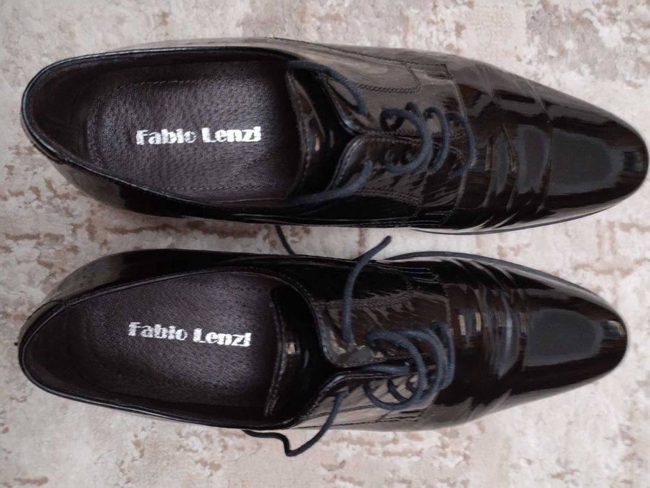 Pantofi piele lacuita mas.41