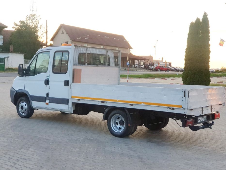 Iveco daily 35c12 [35c15 35c18 sprinter ] cabină dublă 7 locuri bena 3.40