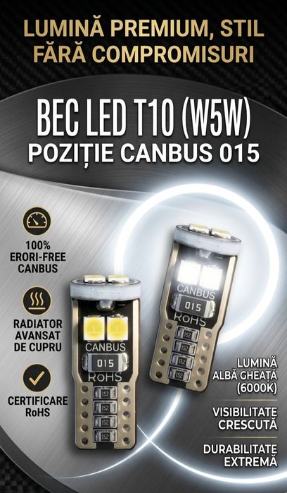 Set becuri led W5W(T10) și Sofit