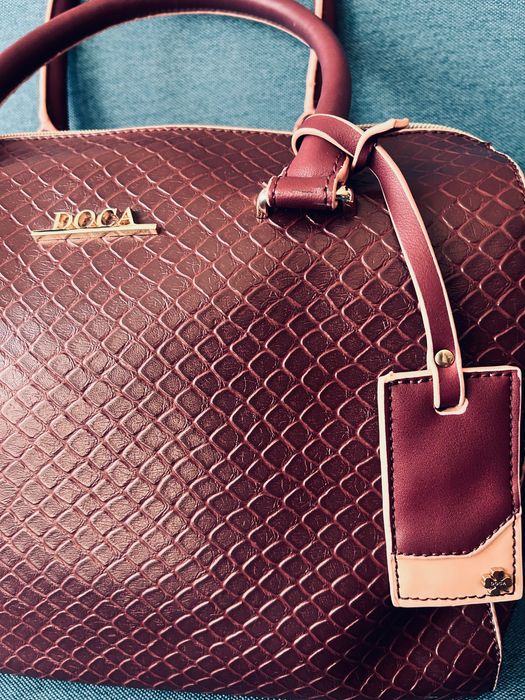 Намалени! Палто и чанта в бордо