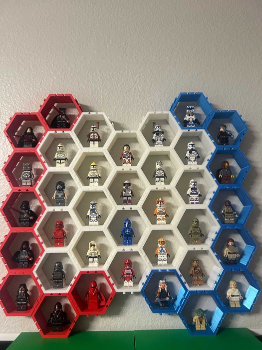 Suport LEGO 9 figurine | Display colecție minifigurine | Print 3D nou