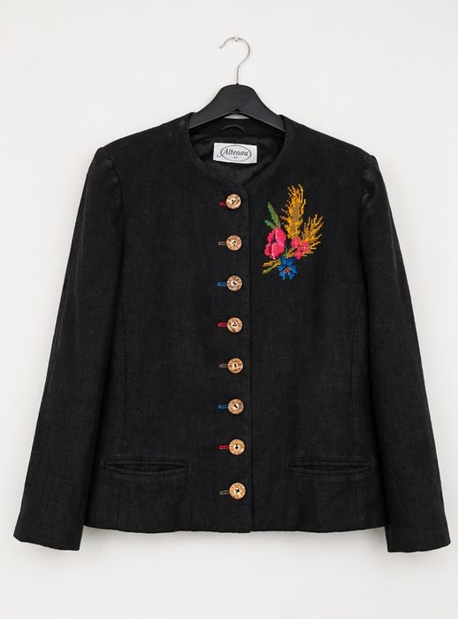 Sacou din In cu broderie de mână