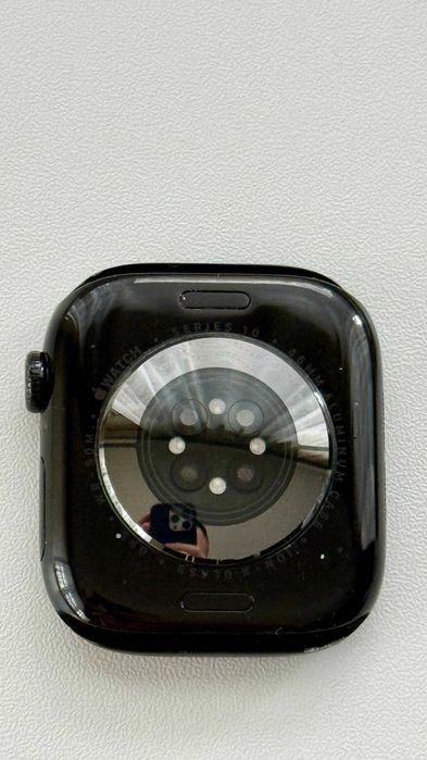 Apple Watch Series 10 (46mm) Black Aluminum / Валидна гаранция до 01.2027 г. / 94% батерия + Подарък каишки
