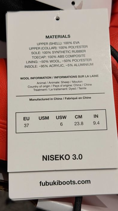 Ghete de iarna Fubuki Niseko 3.0 - rosu