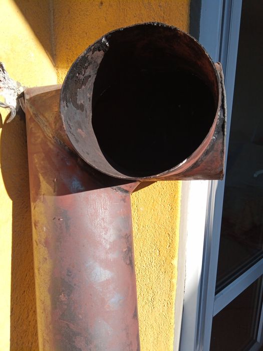 Метална тръба Дебелина на ламарината -2-2.5мм. подх. за коминно тяло