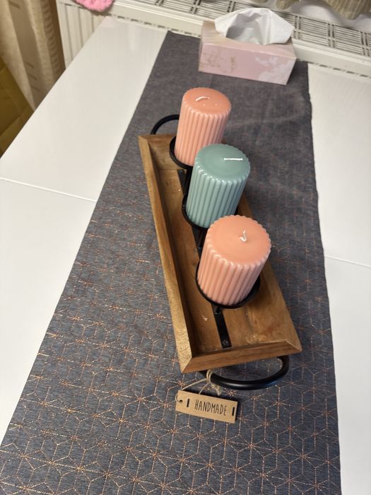 Suport lumanari din lemn