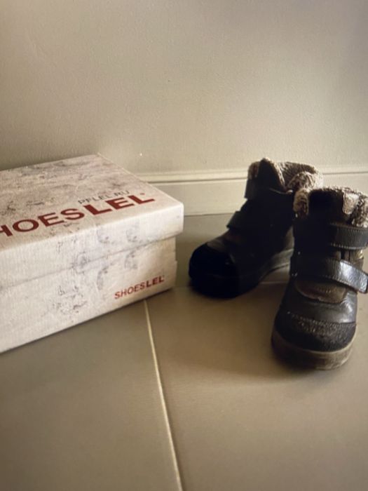 Зимние ботинки детские (кожа)