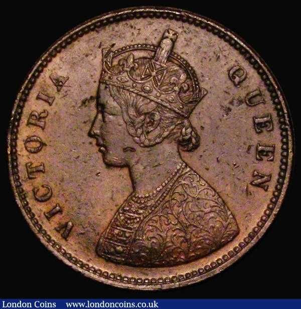 Moneda 1 Half anna india 1875