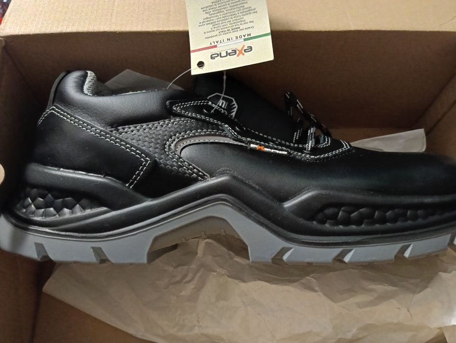 Защитни работни обувки ADR safety shoes Exena италиански кожени нови
