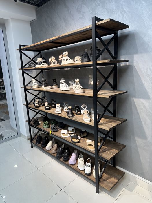 Мебель LOFT. Торговые стелажи.
