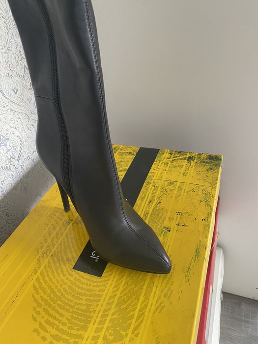 Кожаные сапоги