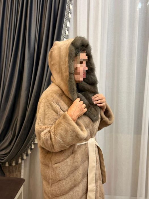 Шуба норка варотник-собыль