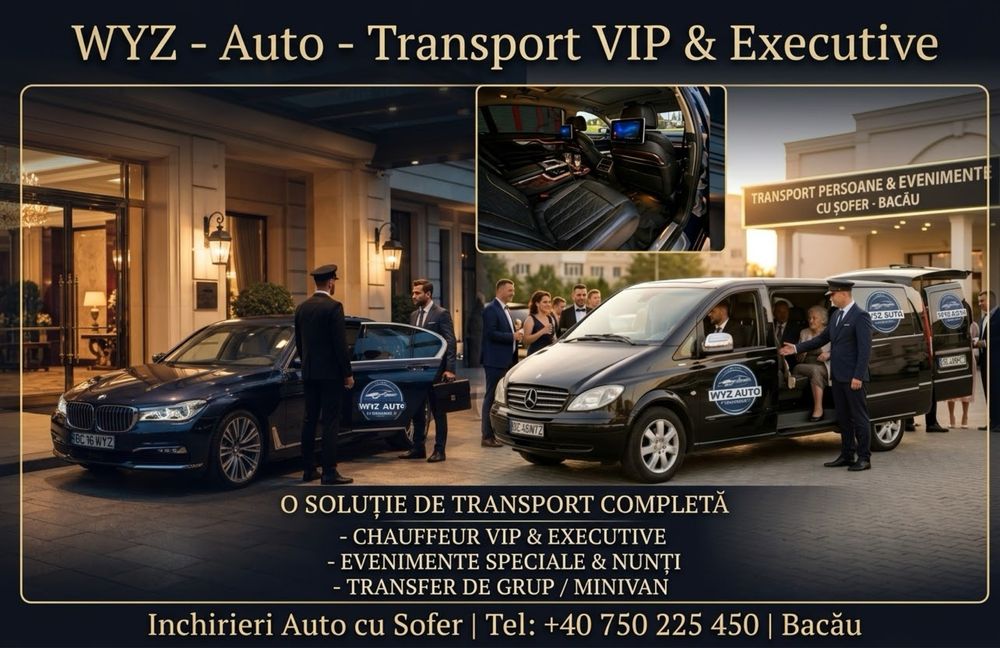 Transport persoane/ VIP-transfer aeroport, nunti, microbuze 9 locuri