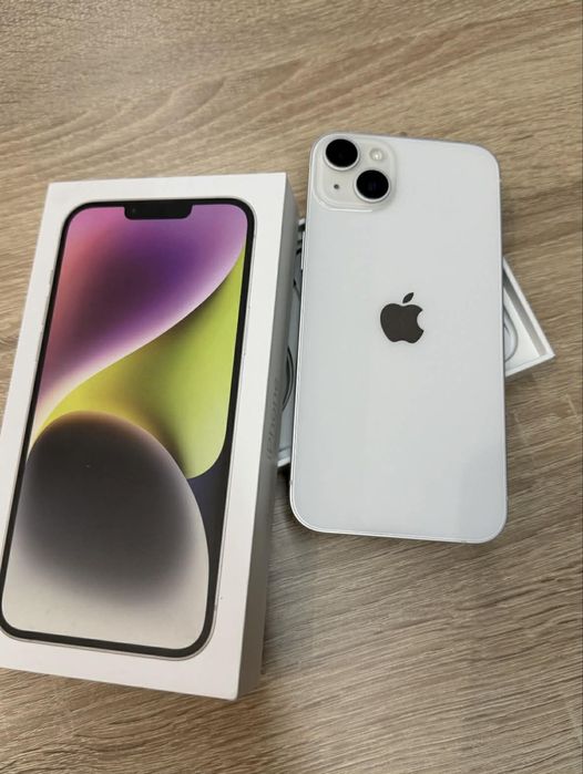 iPhone 14 Plus 128GB, бял цвят
