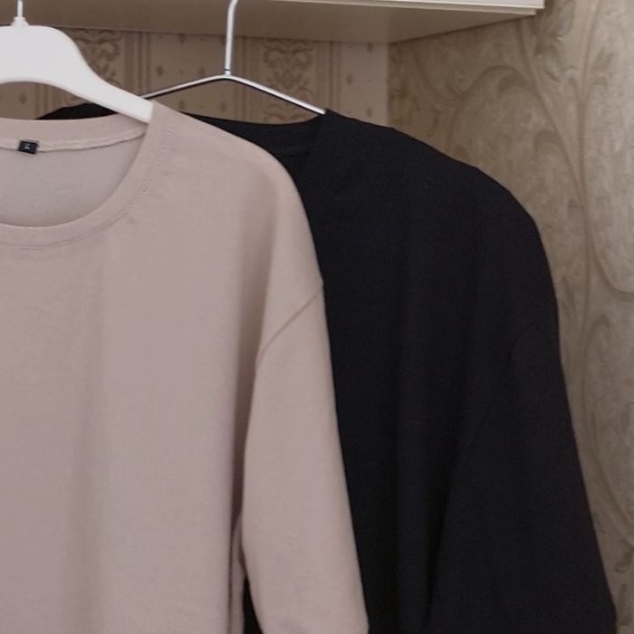 однотонные оверсайз футболки унисекс