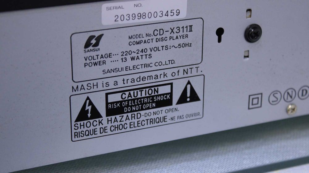 Cd player Sansui CDX-311II.