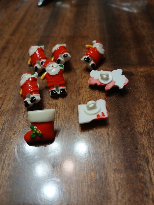 "Дядо Коледа " -  копчета, тип брошки за дреха