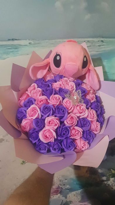 Buchete trandafiri de Sapun cu Stitch