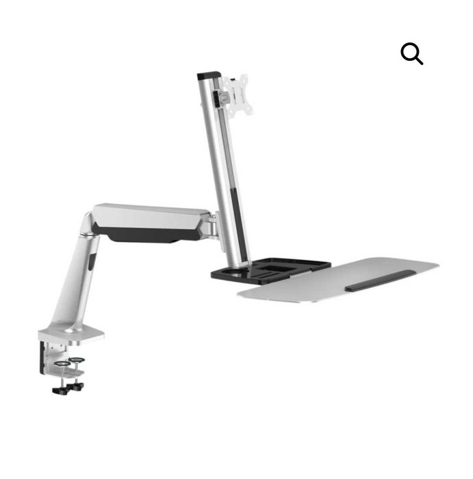 Стойка за монитор и  клавиатурата  със скоба, регулируема, ергономична