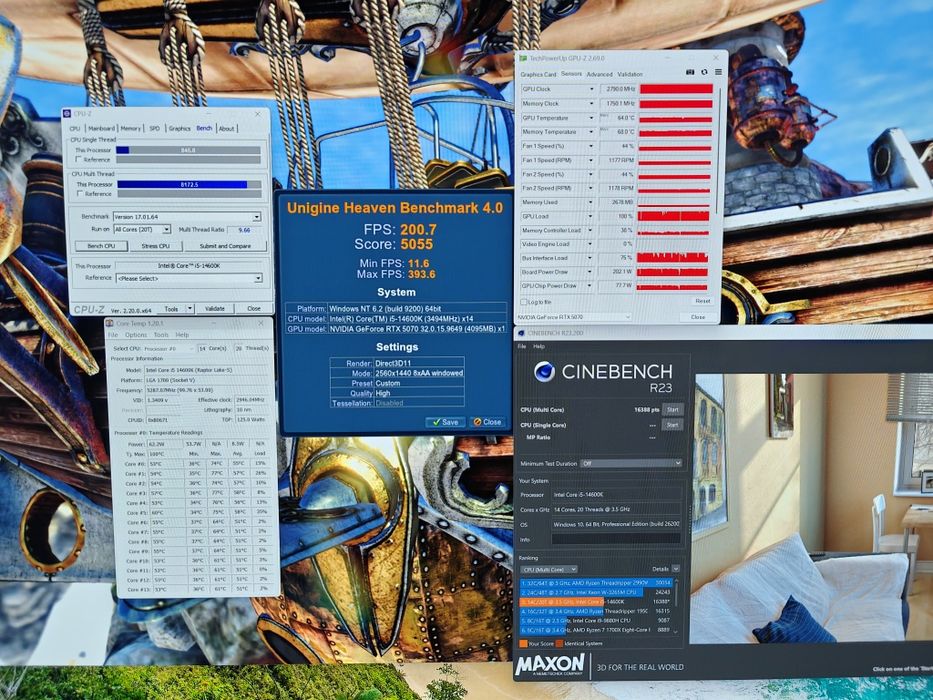 PC / Sistem Gaming Serioux componente Asus, I5 14600k, RTX 5070 Asus Dual, garanție emag