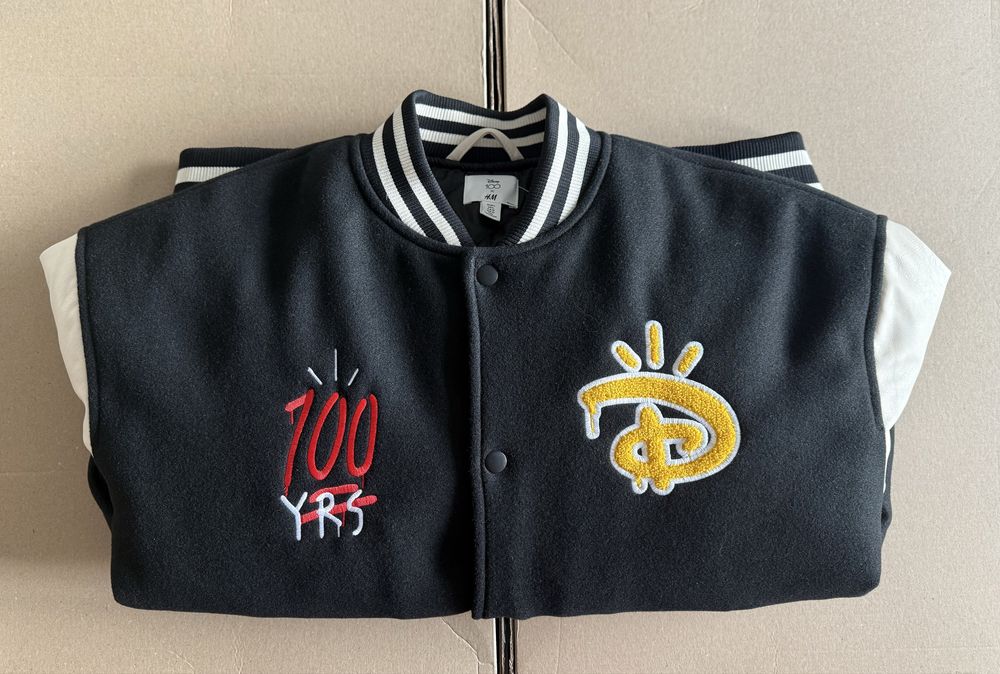 Disney 100 X H&M Varsity Jacket бруталното бомбър/колежанско яке L-XL