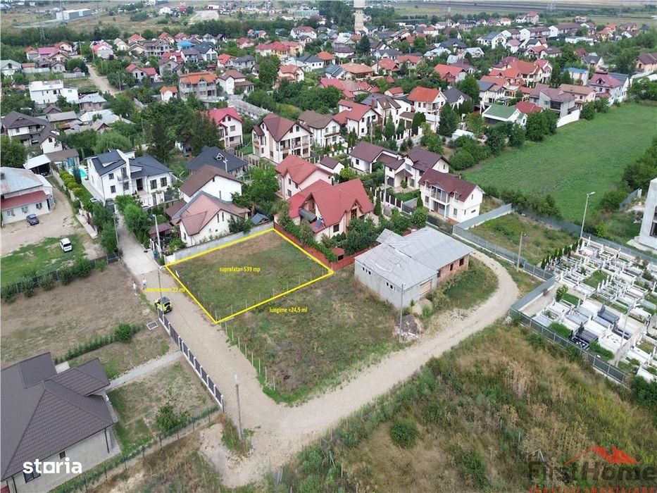 Teren Sos Vrancei, Obor,539 mp, deschidere 22 ml