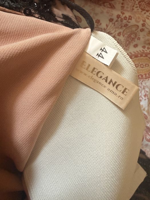 Rochie de seară Elegance mărimea 44 | Brodată cu mărgele și paiete | Gală, nuntă