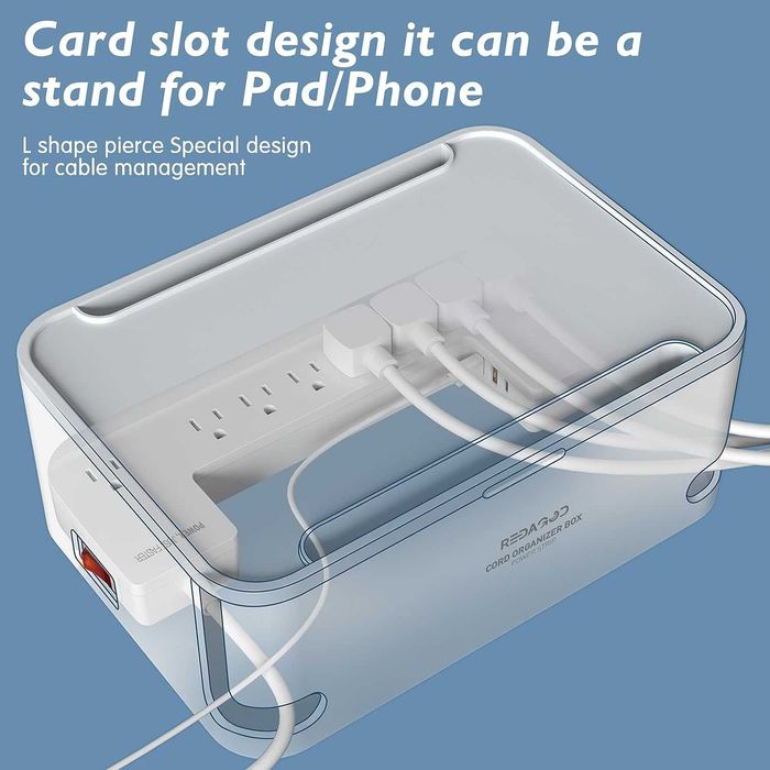 Prelungitor decorativ cu priză de alimentare și întrerupător