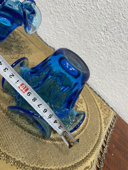 Италианска бонбониера - захарница от духано стъкло мурано