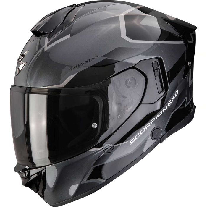 Мото каска SCORPION EXO-530 Slip Gray/Black 2026 ,вградени очила