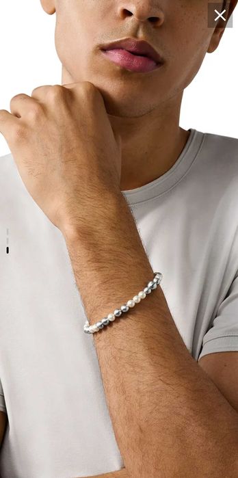 EMPORIO ARMANI оригинална мъжка перлена гривна