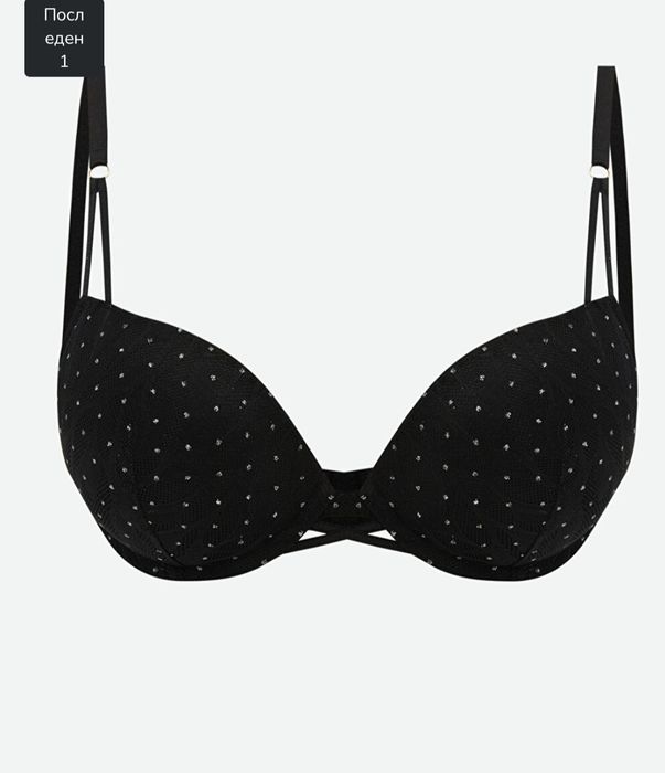 Сутиен с подправки и блестящ ефект