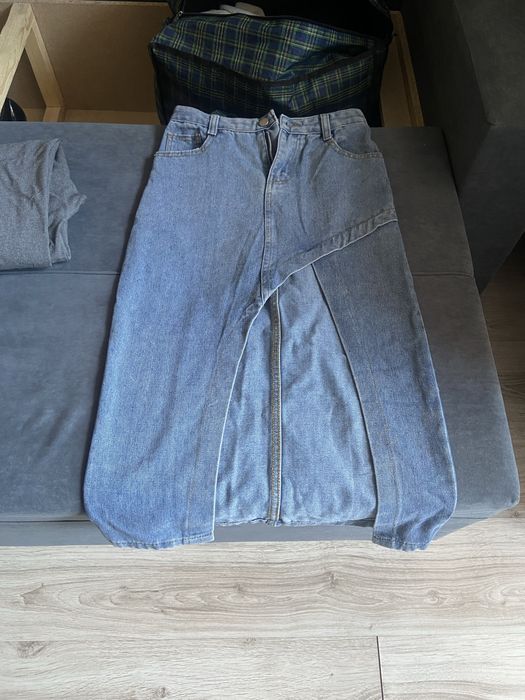 Юбка миди джинсовая