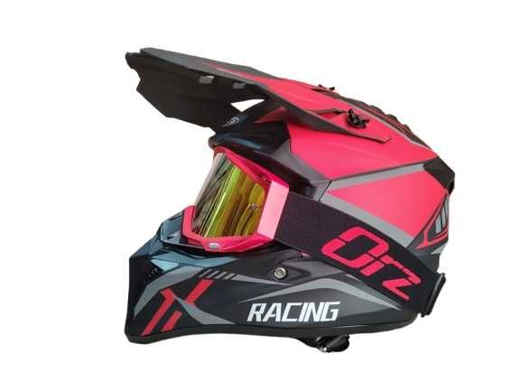 Каска Крос/Атв/Мотор с Очила  4-ри цвята