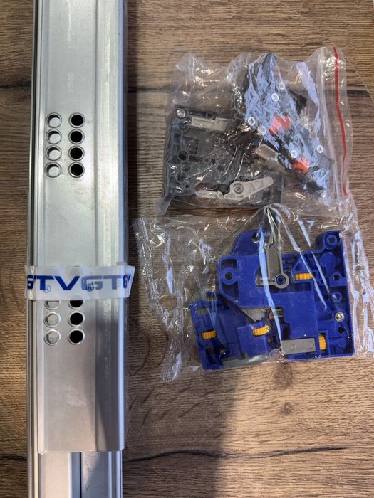 Телескопичен водач скрит монтаж c 3D планка GTV за 18 mm